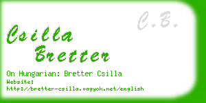 csilla bretter business card